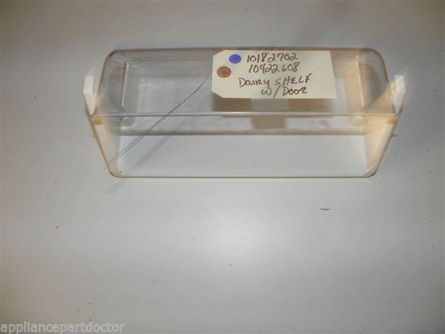 AMANA MAYTAG REFRIGERATOR 10182702 10422608 DAIRY DOOR, SHELF USED PART ASSEMBLY AMANA MAYTAG REFRIGERATOR 10182702 10422608 DAIRY DOOR, SHELF USED PART ASSEMBLY